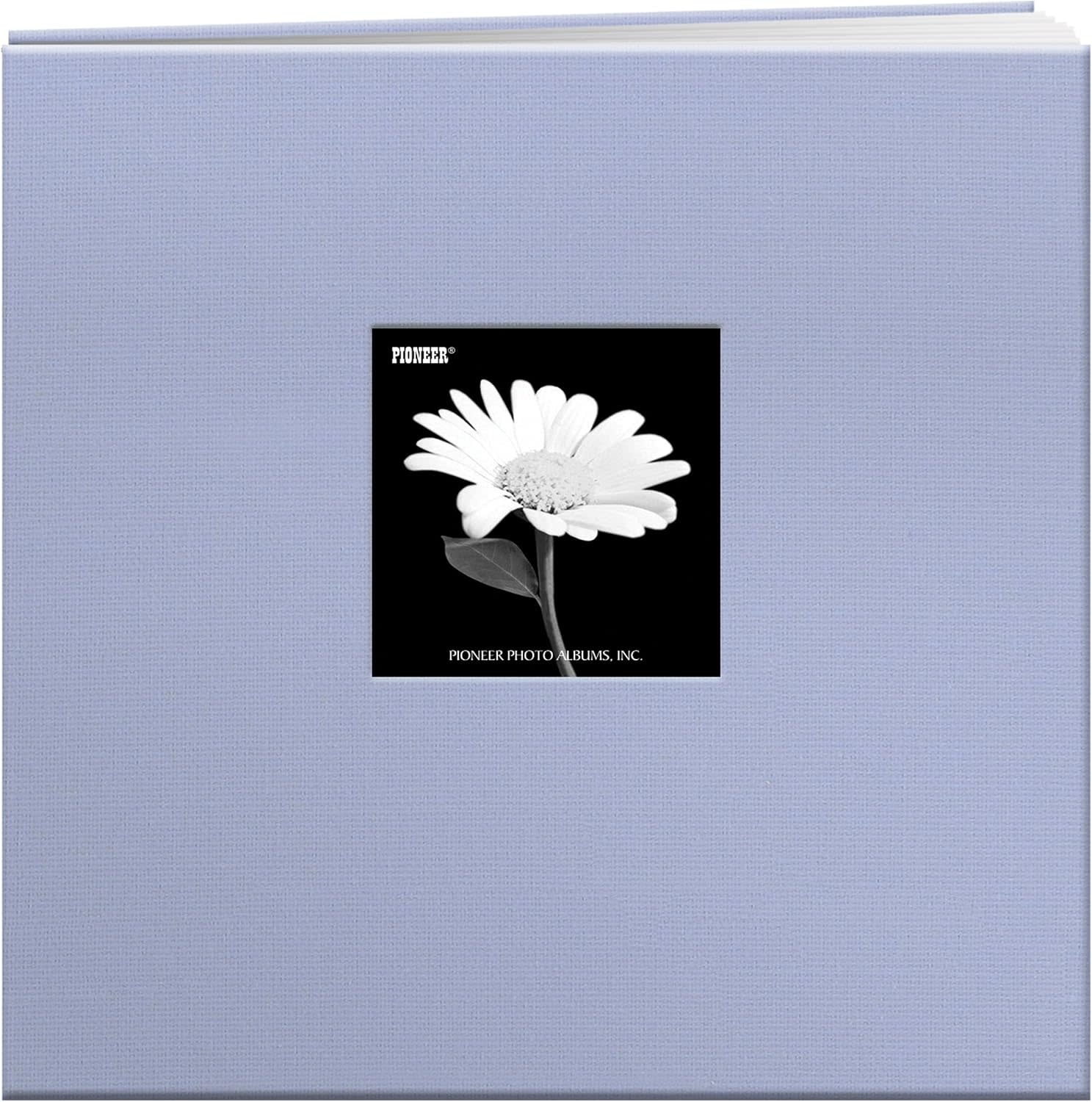 PIONEER PIONEER BOOK CLOTH COVER HEAVENLY BLUE 12x12 POST BOUND ALBUM WITH WINDOW