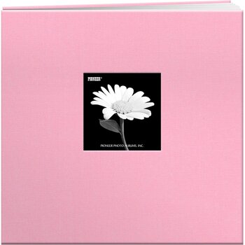 PIONEER PIONEER BOOK CLOTH COVER DREAMY PINK 12x12 POST BOUND ALBUM WITH WINDOW