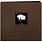 PIONEER PIONEER FABRIC MEMORY BOOK CHOCOLATE BROWN POST-BOUND 12x12 ALBUM WITH WINDOW