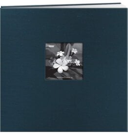 PIONEER PIONEER SILK FABRIC FRAME LAGOON POST-BOUND 12x12 ALBUM WITH WINDOW