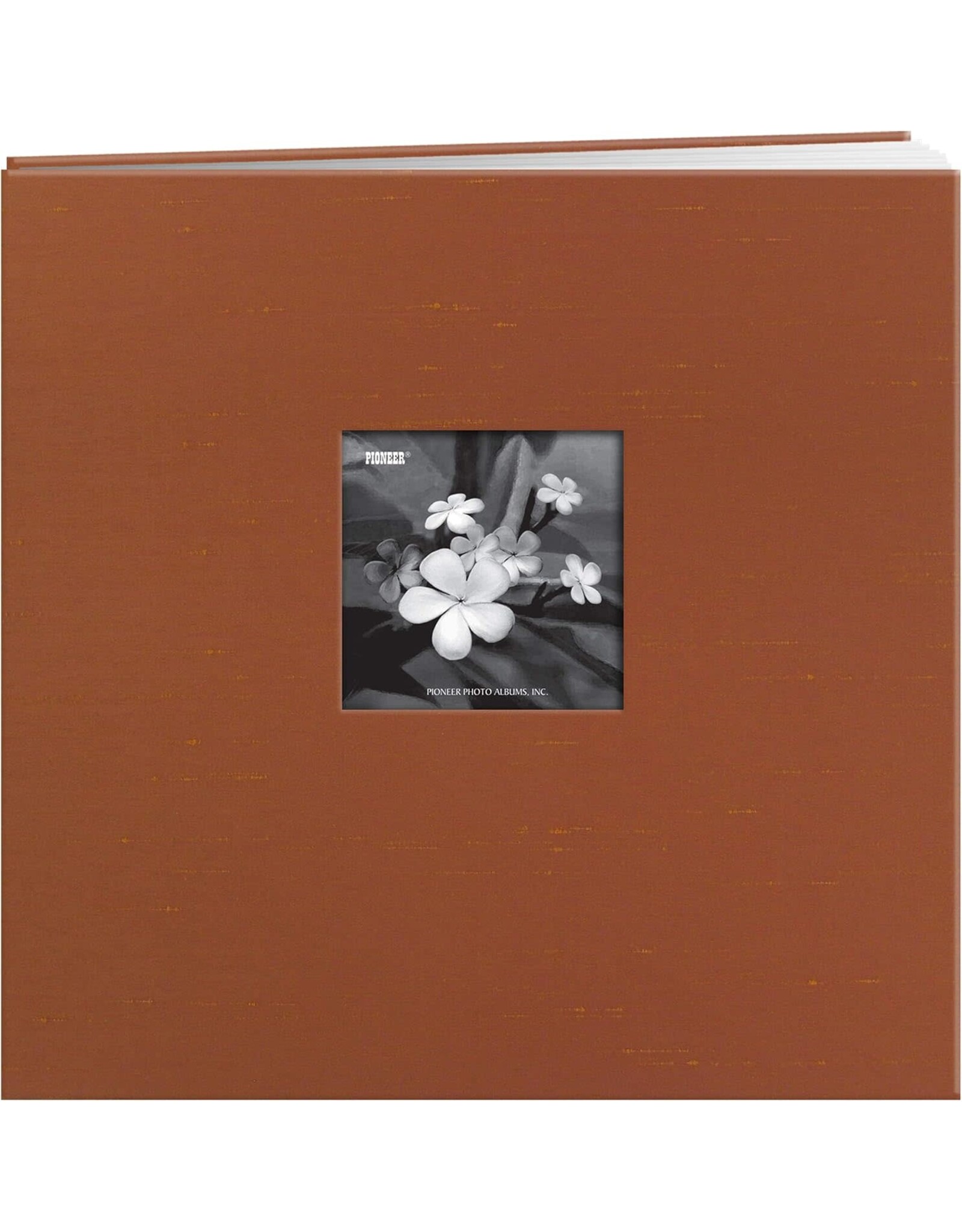 PIONEER PIONEER SILK FABRIC FRAME COPPER POST-BOUND 12x12 ALBUM WITH WINDOW