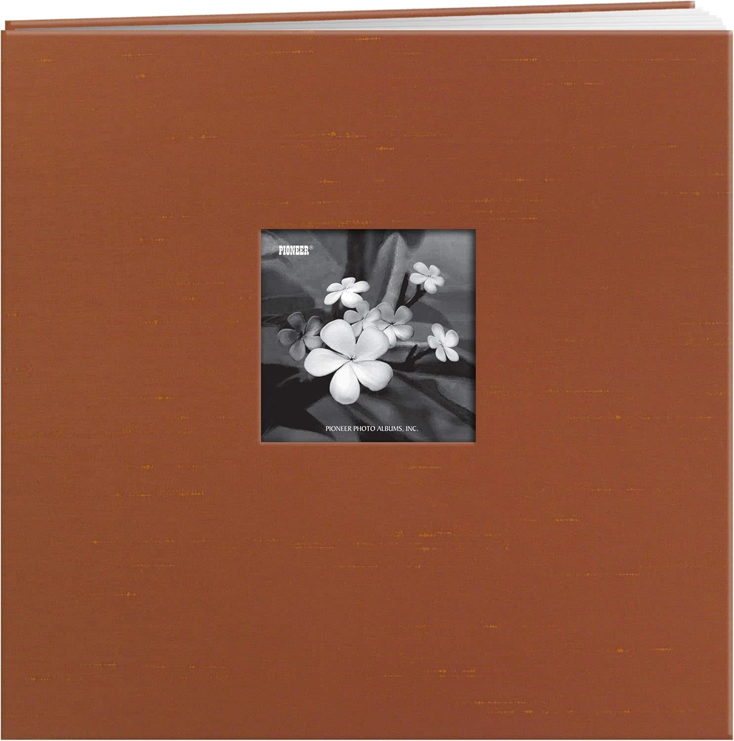 PIONEER PIONEER SILK FABRIC FRAME COPPER POST-BOUND 12x12 ALBUM WITH WINDOW