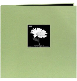 PIONEER PIONEER FABRIC MEMORY BOOK SAGE GREEN POST-BOUND 12x12 ALBUM WITH WINDOW
