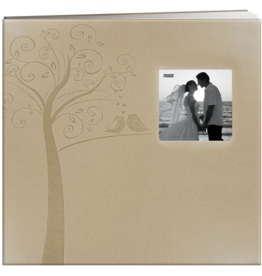 PIONEER PIONEER ARBRE GAUFRÉ MARIAGE 12x12 ALBUM RELIURE À VIS AVEC FENÊTRE