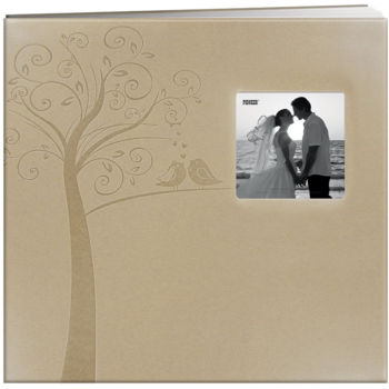 PIONEER PIONEER TREE EMBOSSED WEDDING 12x12 POST-BOUND ALBUM WITH WINDOW