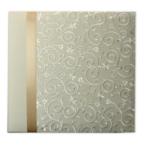 PIONEER PIONEER RIBBON SCROLL EMBROIDERY FABRIC POST BOUND 12x12 ALBUM