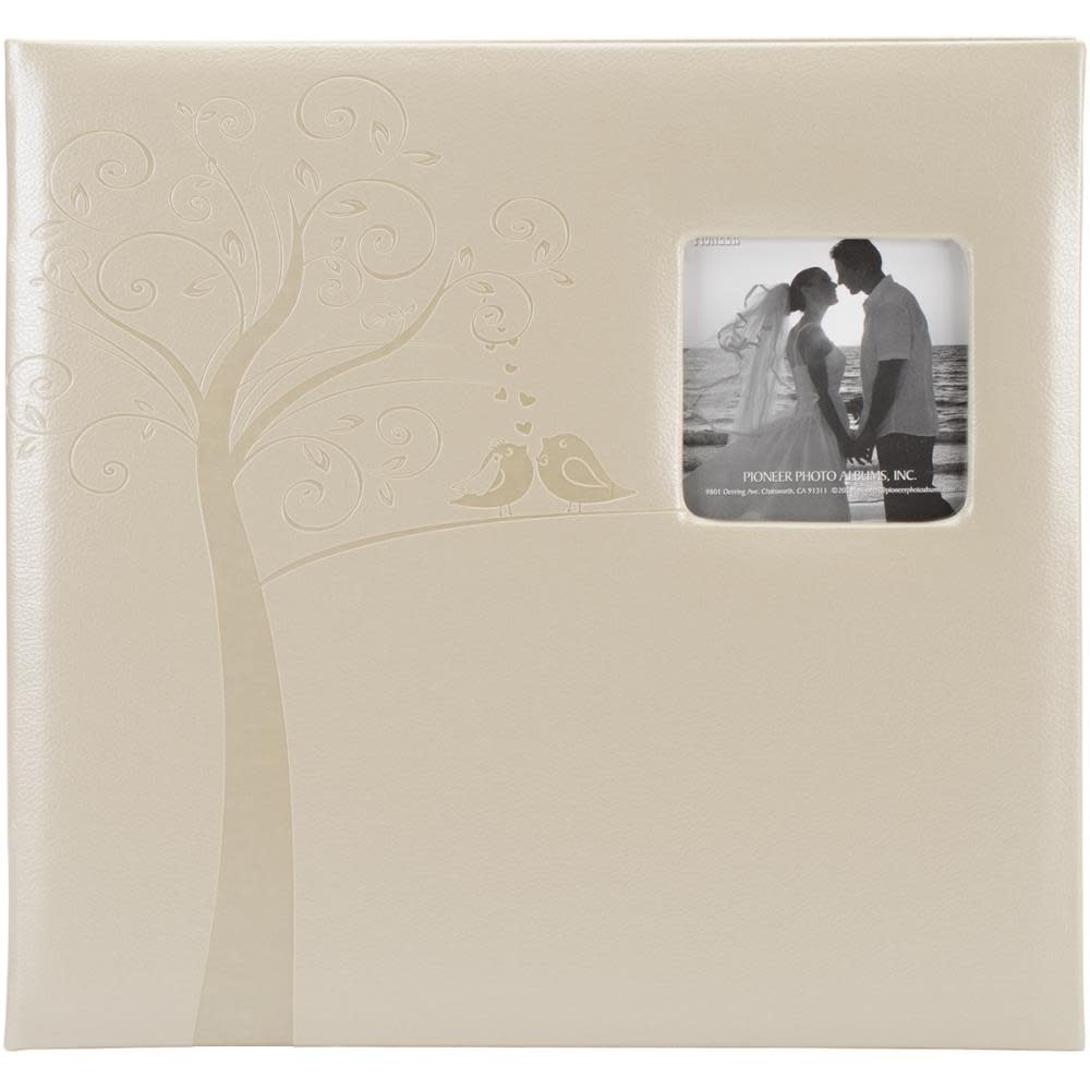 PIONEER PIONEER TREE EMBOSSED WEDDING 12x12 POST-BOUND ALBUM WITH WINDOW