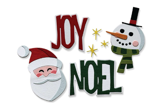 SIZZIX SIZZIX TIM HOLTZ THINLITS VAULT HOLIDAY TIDINGS DIE SET