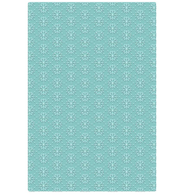 SIZZIX SIZZIX TIM HOLTZ 2D TEXTURE FADES "VAULT" FLOCONS DE NEIGE #3 GRAND DOSSIER À GAUFRAGE A5