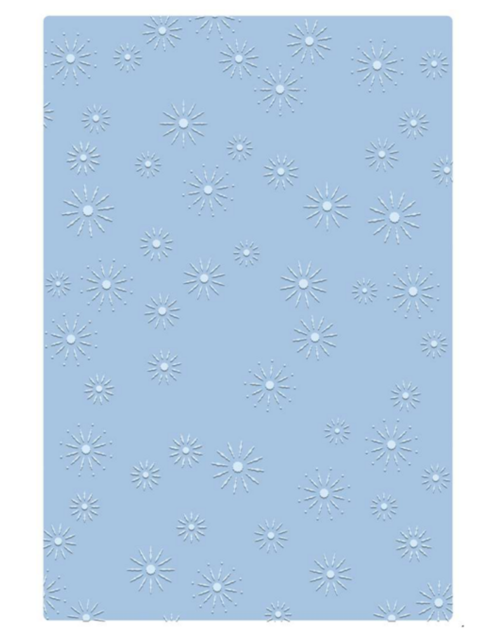 SIZZIX SIZZIX TIM HOLTZ 2D TEXTURE FADES "VAULT" ÉTOILES SCINTILLANTES GRAND DOSSIER À GAUFRAGE A5