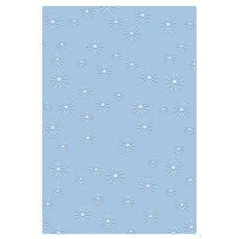 SIZZIX SIZZIX TIM HOLTZ 2D TEXTURE FADES "VAULT" ÉTOILES SCINTILLANTES GRAND DOSSIER À GAUFRAGE A5
