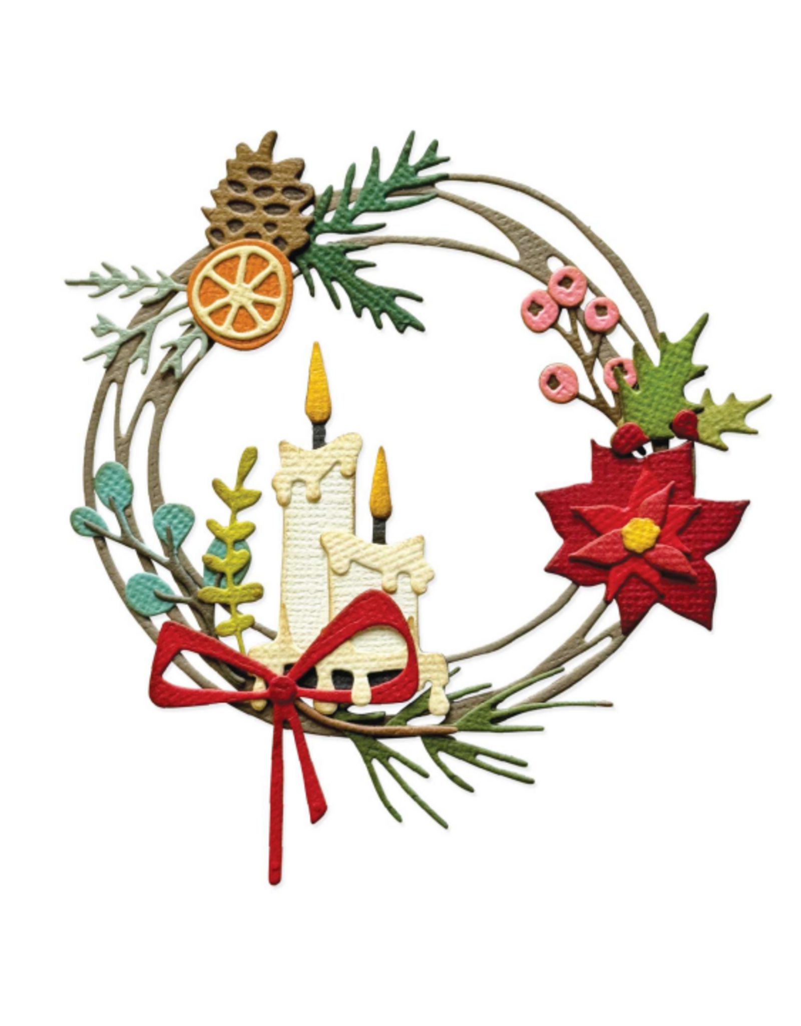 SIZZIX SIZZIX TIM HOLTZ THINLITS "VAULT" COURONNE FESTIVE ENSEMBLE DE MATRICES DE DÉCOUPE