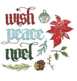 SIZZIX SIZZIX TIM HOLTZ THINLITS VAULT HOLIDAY CLASSIC DIE SET