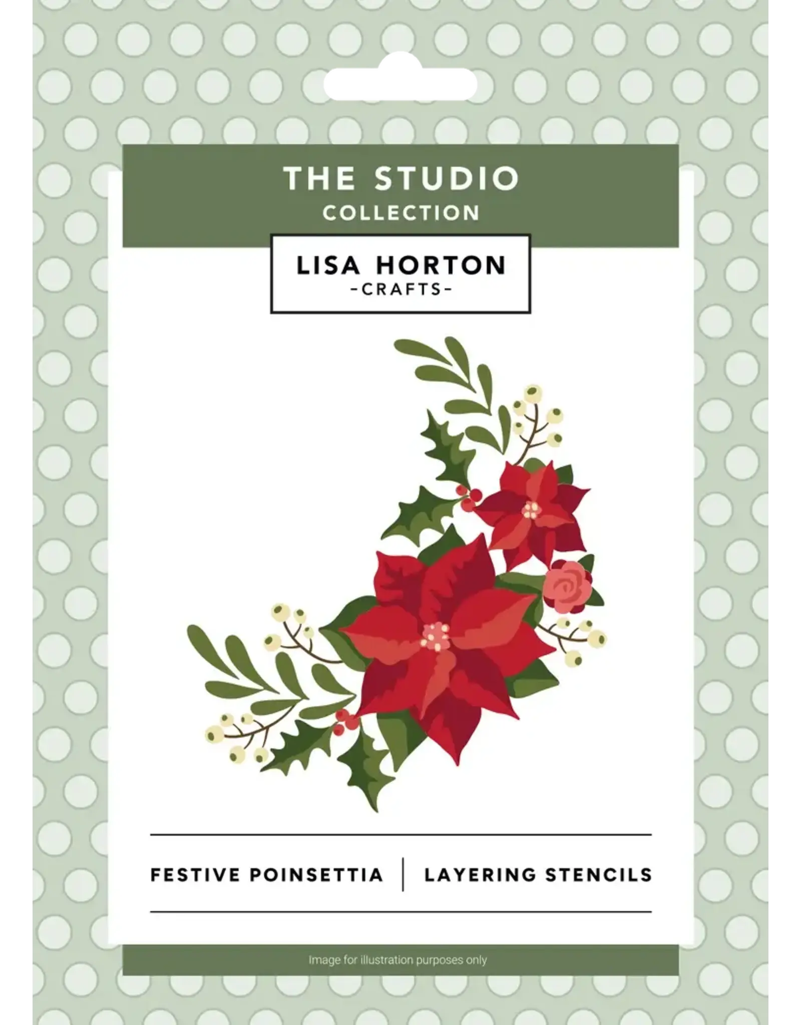 LISA HORTON CRAFTS LISA HORTON CRAFTS FESTIVE POINSETTIA LAYERING STENCILS