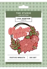 LISA HORTON CRAFTS LISA HORTON CRAFTS COURONNE FESTIVE ENSEMBLE DE MATRICES DE DÉCOUPE