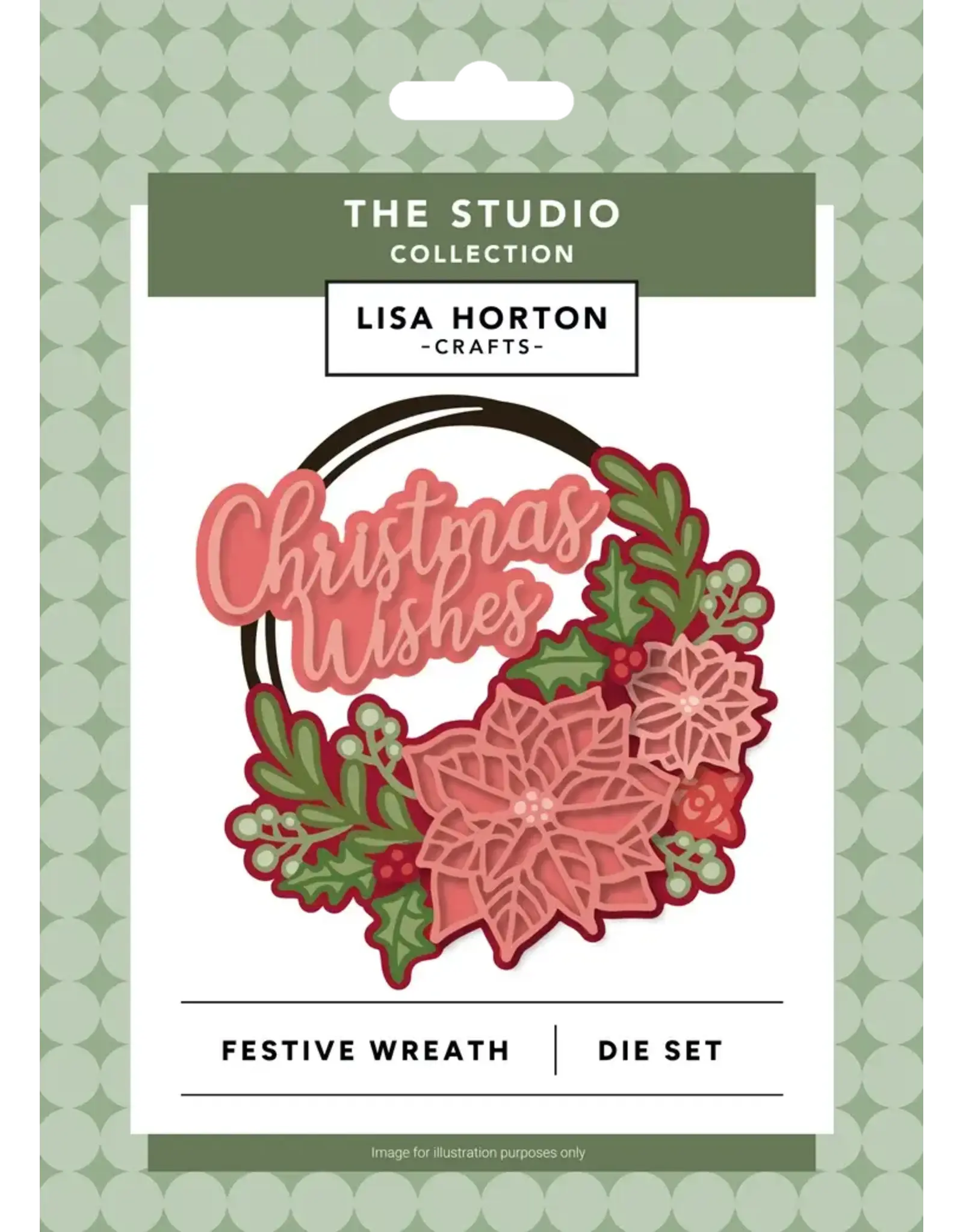 LISA HORTON CRAFTS LISA HORTON CRAFTS COURONNE FESTIVE ENSEMBLE DE MATRICES DE DÉCOUPE