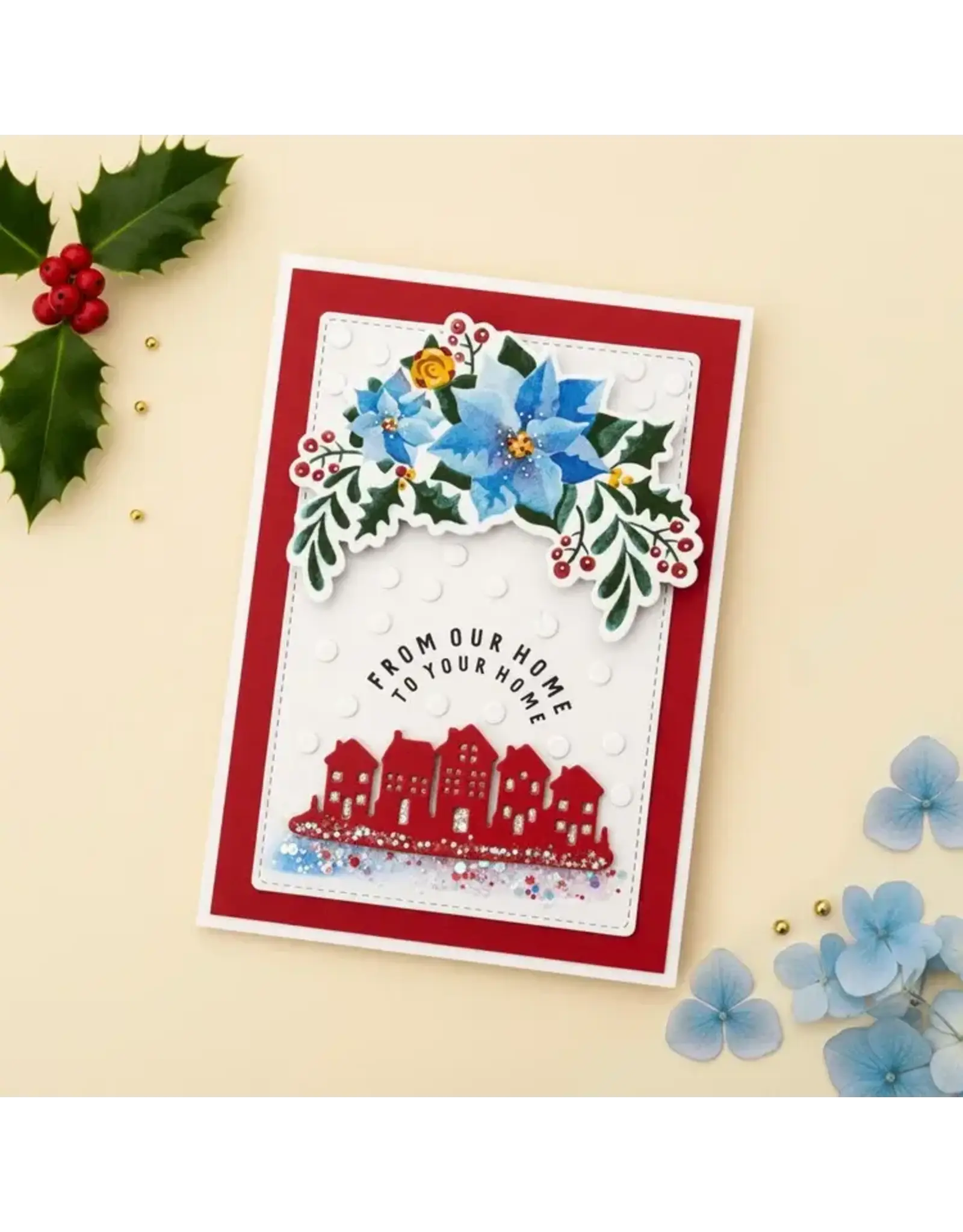 LISA HORTON CRAFTS LISA HORTON CRAFTS FESTIVE WREATH ELEMENTS DIE SET