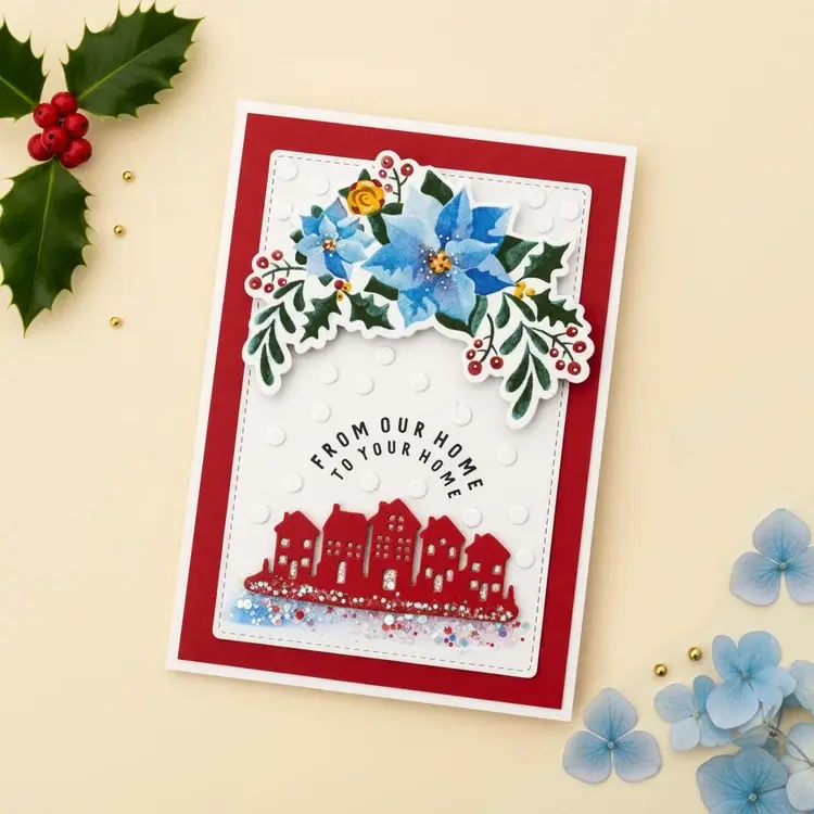 LISA HORTON CRAFTS LISA HORTON CRAFTS FESTIVE WREATH ELEMENTS DIE SET