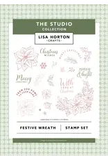 LISA HORTON CRAFTS LISA HORTON CRAFTS COURONNE FESTIVE ENSEMBLE DE TAMPONS CLAIRS