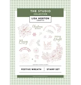 LISA HORTON CRAFTS LISA HORTON CRAFTS COURONNE FESTIVE ENSEMBLE DE TAMPONS CLAIRS