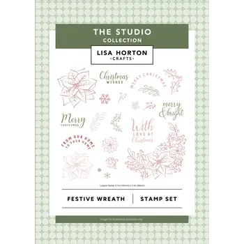 LISA HORTON CRAFTS LISA HORTON CRAFTS COURONNE FESTIVE ENSEMBLE DE TAMPONS CLAIRS