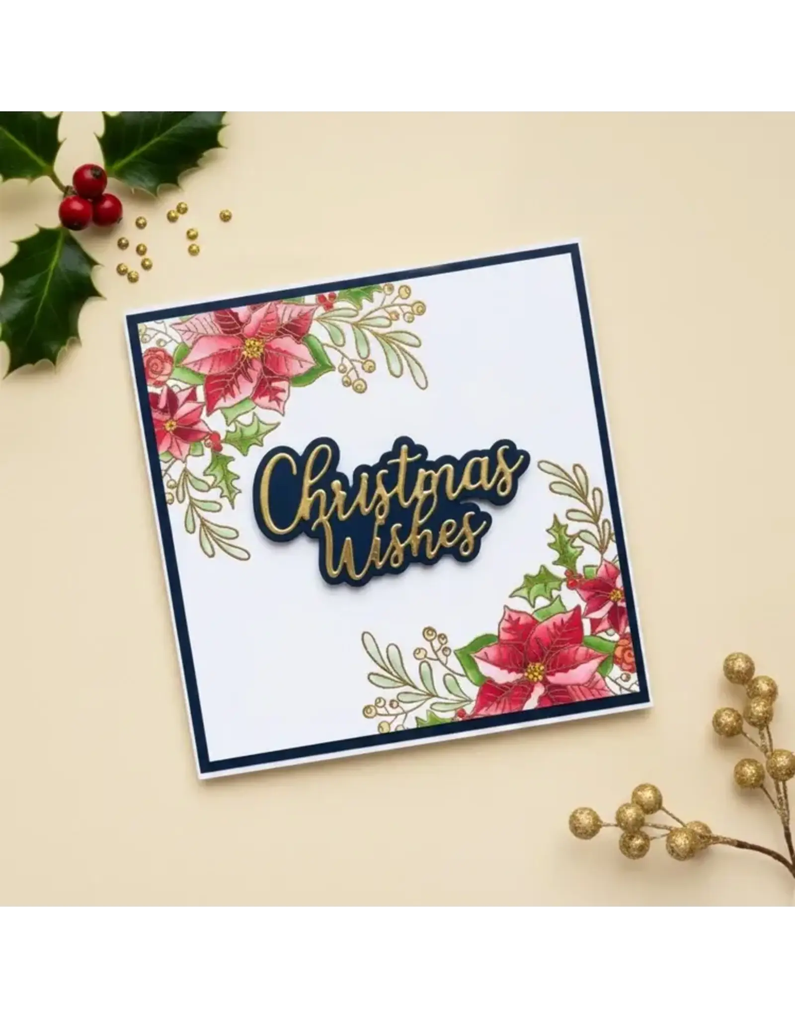 LISA HORTON CRAFTS LISA HORTON CRAFTS FESTIVE WREATH CLEAR STAMP SET