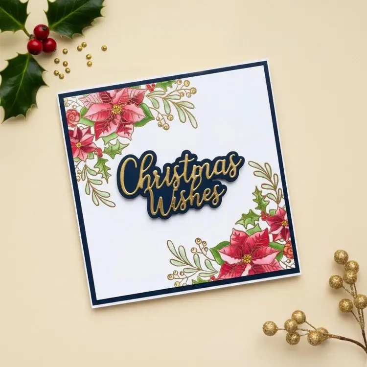 LISA HORTON CRAFTS LISA HORTON CRAFTS FESTIVE WREATH CLEAR STAMP SET