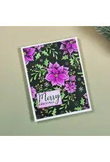 LISA HORTON CRAFTS LISA HORTON CRAFTS FESTIVE POINSETTIA 5x7 3D EMBOSSING FOLDER