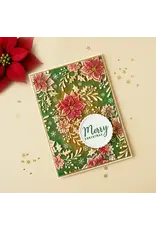 LISA HORTON CRAFTS LISA HORTON CRAFTS FESTIVE POINSETTIA 5x7 3D EMBOSSING FOLDER