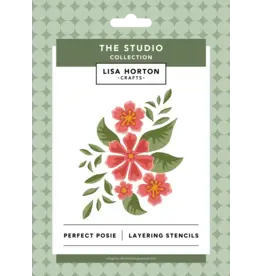 LISA HORTON CRAFTS LISA HORTON CRAFTS PERFECT POSIE LAYERING STENCILS