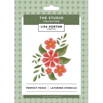 LISA HORTON CRAFTS LISA HORTON CRAFTS PERFECT POSIE LAYERING STENCILS