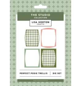 LISA HORTON CRAFTS LISA HORTON CRAFTS BOUQUET PARFAIT TREILLIS ENSEMBLE DE MATRICES DE DÉCOUPE