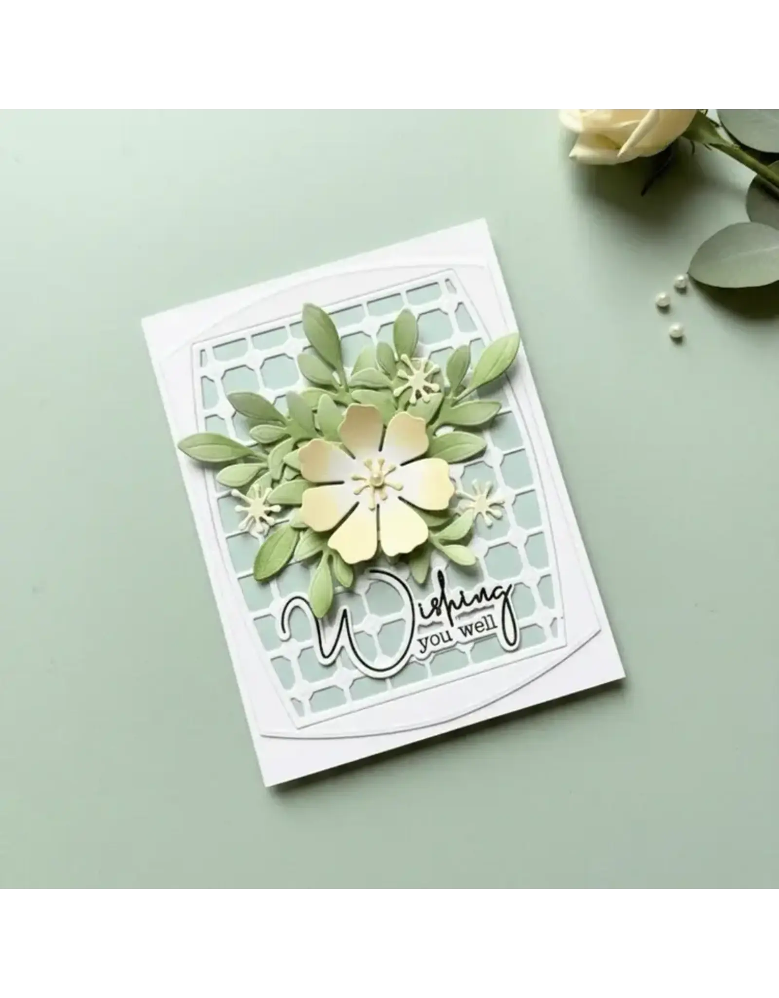 LISA HORTON CRAFTS LISA HORTON CRAFTS BOUQUET PARFAIT TREILLIS ENSEMBLE DE MATRICES DE DÉCOUPE