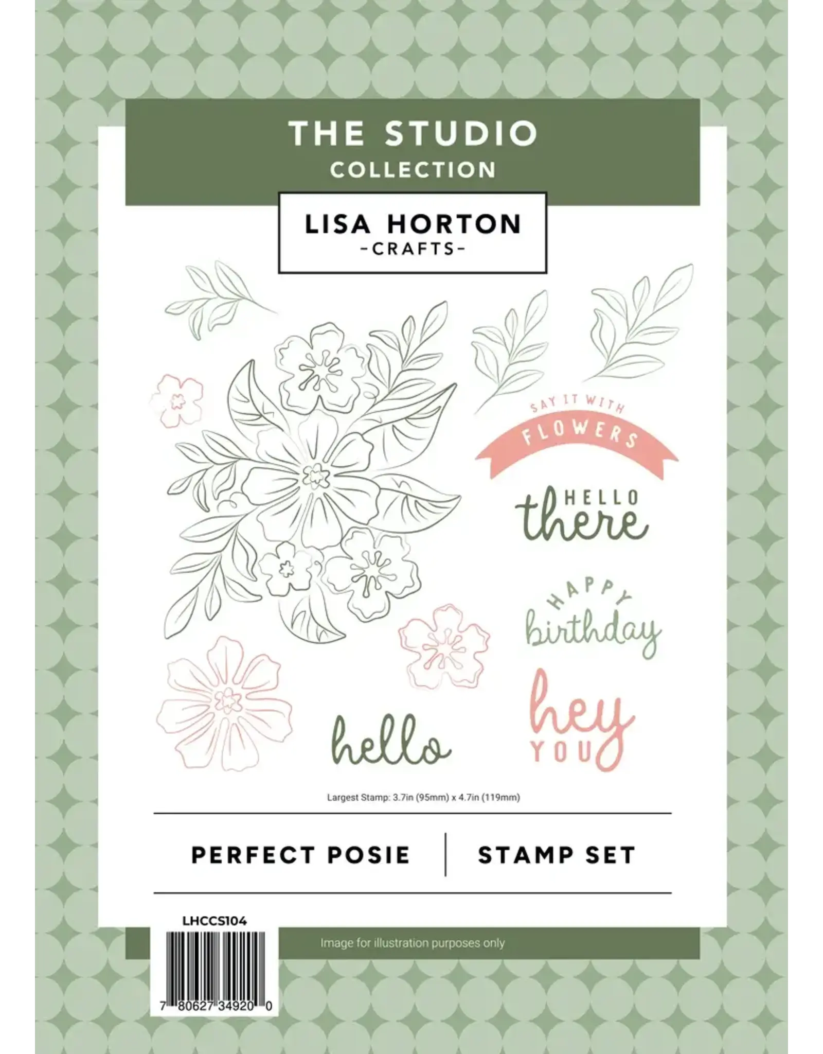 LISA HORTON CRAFTS LISA HORTON CRAFTS PERFECT POSIE CLEAR STAMP SET