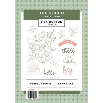 LISA HORTON CRAFTS LISA HORTON CRAFTS PERFECT POSIE CLEAR STAMP SET