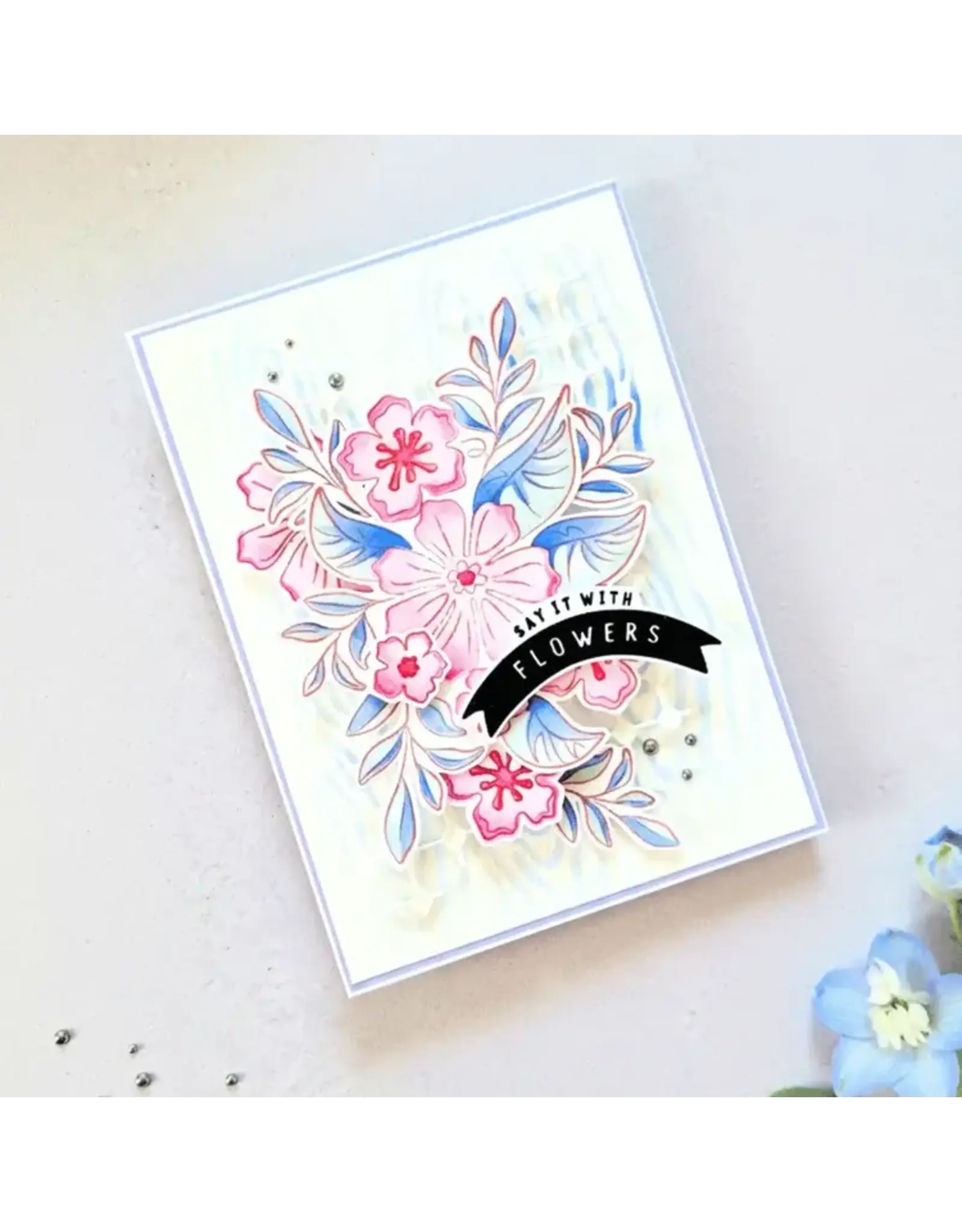 LISA HORTON CRAFTS LISA HORTON CRAFTS PERFECT POSIE CLEAR STAMP SET