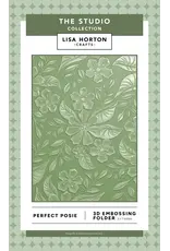 LISA HORTON CRAFTS LISA HORTON CRAFTS PERFECT POSIE 5x7 3D EMBOSSING FOLDER