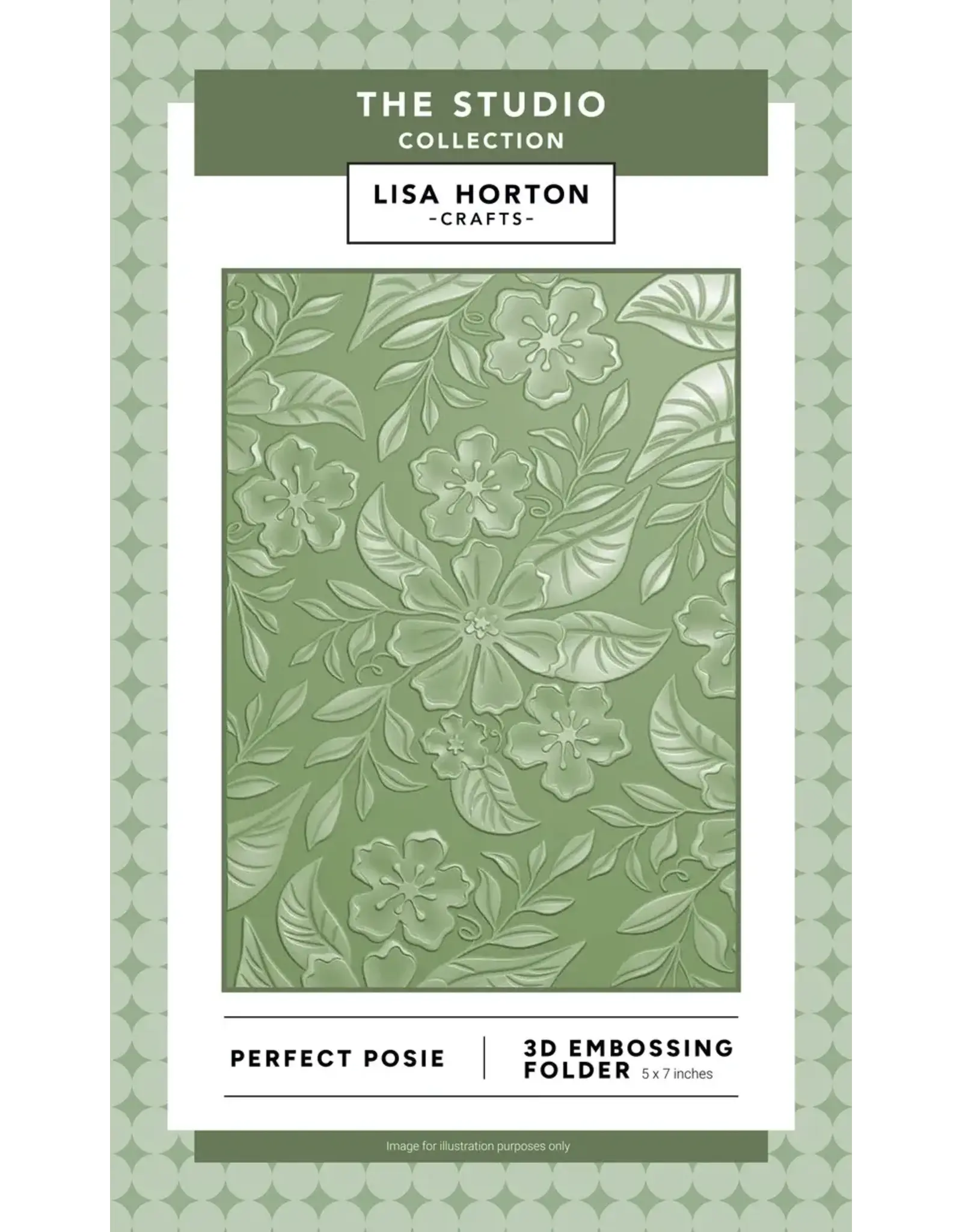 LISA HORTON CRAFTS LISA HORTON CRAFTS PERFECT POSIE 5x7 3D EMBOSSING FOLDER