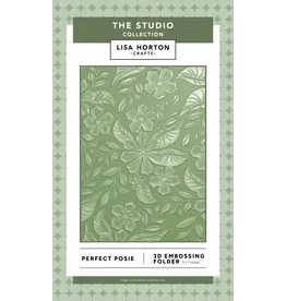 LISA HORTON CRAFTS LISA HORTON CRAFTS PERFECT POSIE 5x7 3D EMBOSSING FOLDER