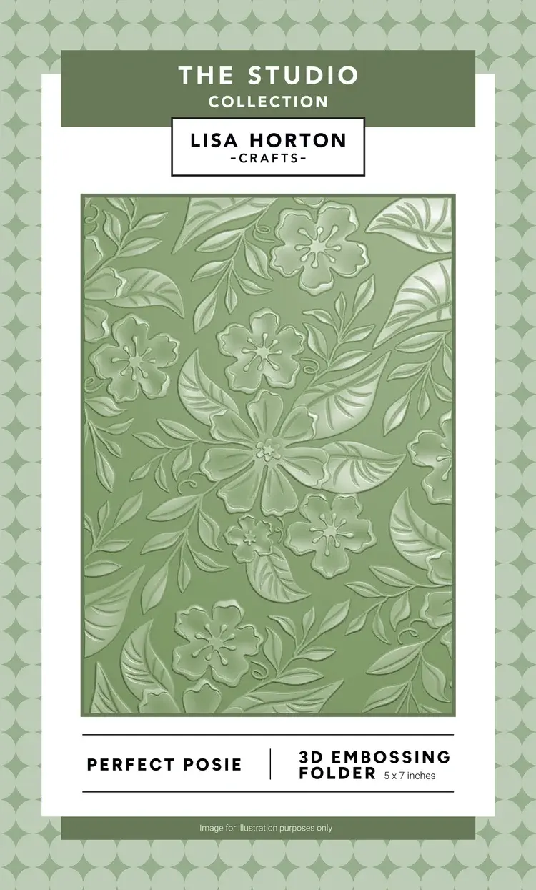 LISA HORTON CRAFTS LISA HORTON CRAFTS PERFECT POSIE 5x7 3D EMBOSSING FOLDER
