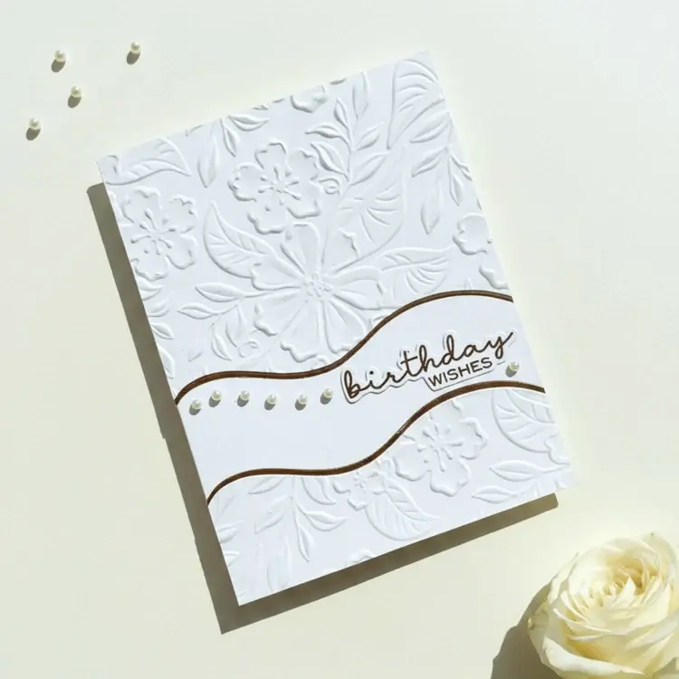 LISA HORTON CRAFTS LISA HORTON CRAFTS PERFECT POSIE 5x7 3D EMBOSSING FOLDER