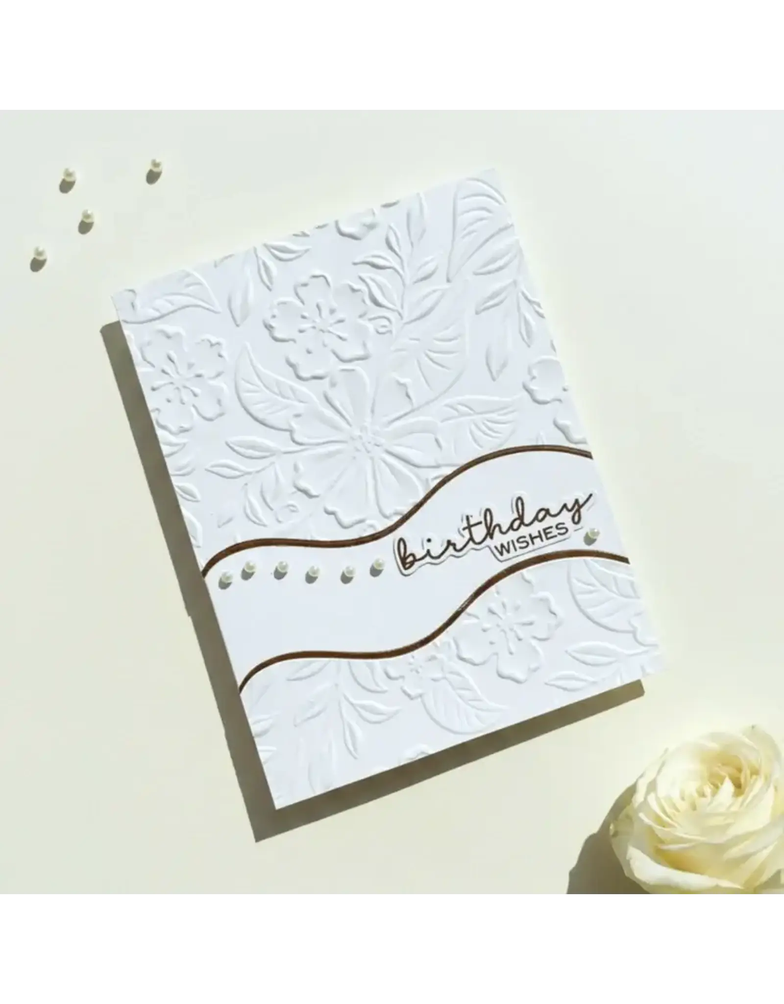 LISA HORTON CRAFTS LISA HORTON CRAFTS PERFECT POSIE 5x7 3D EMBOSSING FOLDER