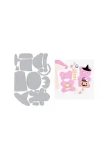 HERO ARTS HERO ARTS CARLY TEE BEAR HUGS HOLIDAY ACCESSORIES DIE SET