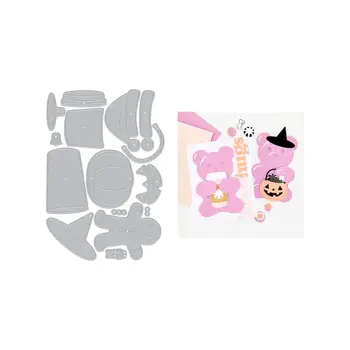 HERO ARTS HERO ARTS CARLY TEE BEAR HUGS HOLIDAY ACCESSORIES DIE SET