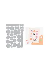 HERO ARTS HERO ARTS CARLY TEE CANDY KEBOB HALLOWEEN ADD-ON DIE SET
