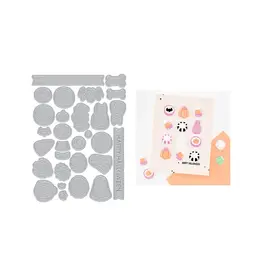 HERO ARTS HERO ARTS CARLY TEE CANDY KEBOB HALLOWEEN ADD-ON DIE SET