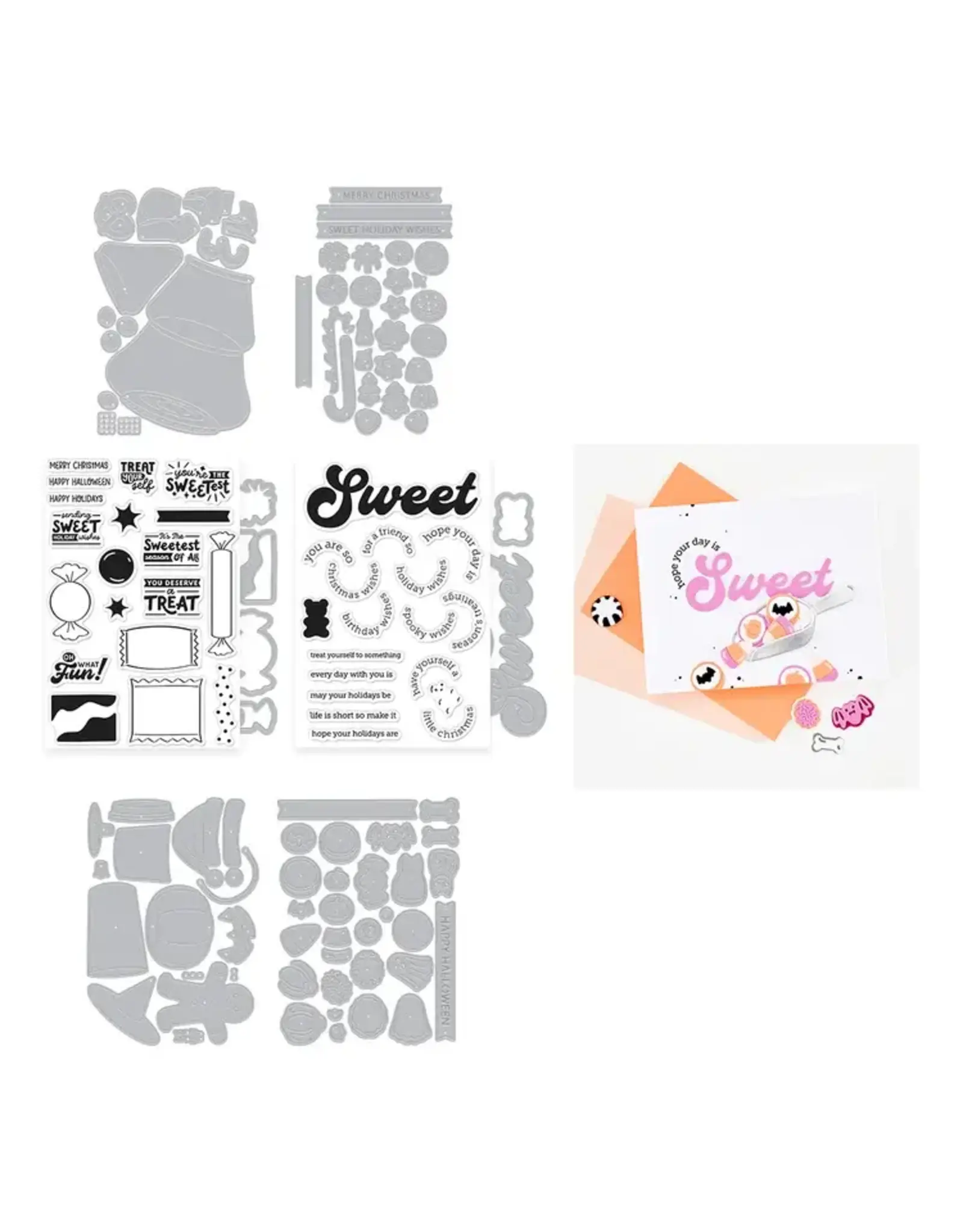 HERO ARTS HERO ARTS CARLY TEE BEARY SWEET HOLIDAY BUNDLE