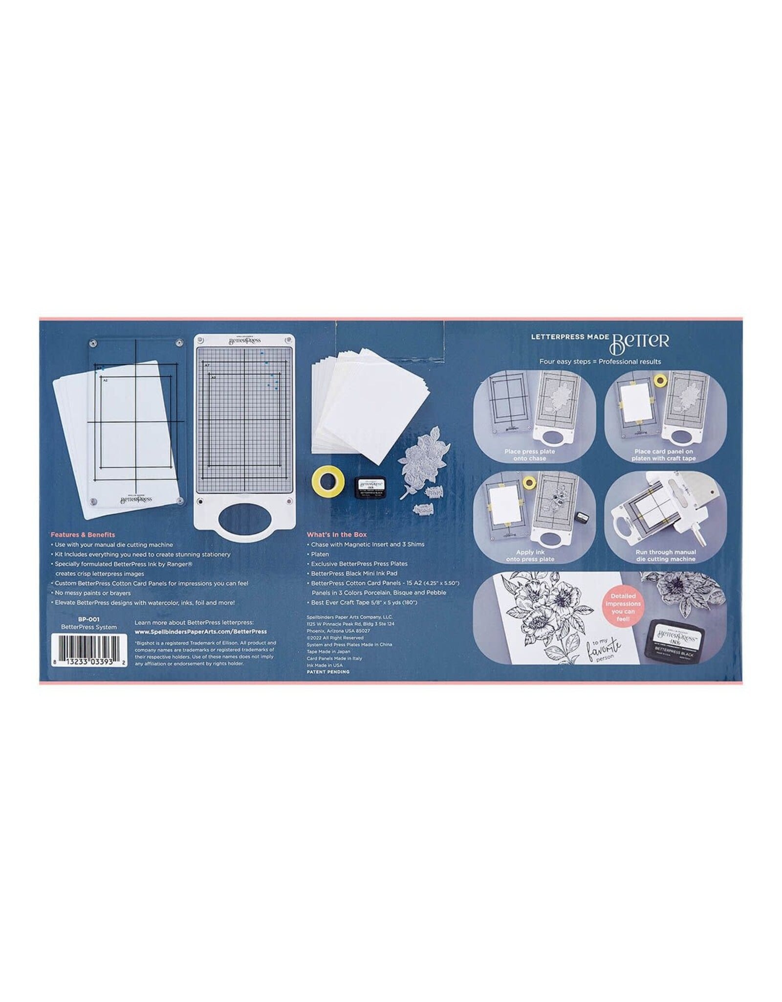 SPELLBINDERS SPELLBINDERS BETTERPRESS KIT