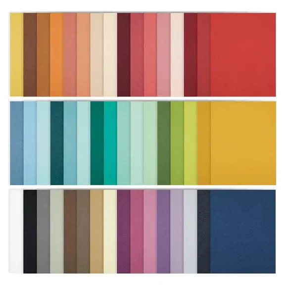 SPELLBINDERS SPELLBINDERS FULL 48 COLORWHEEL CARDSTOCK PACK A2 PANELS
