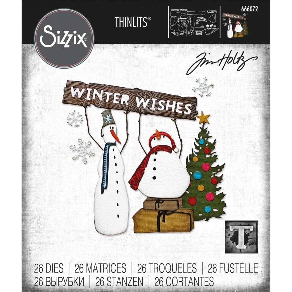SIZZIX SIZZIX TIM HOLTZ THINLITS TWIG & STUMP DIE SET